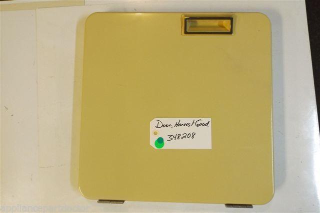 Whirlpool Dryer 348208 Door harvest gold used part Whirlpool Dryer 348208 Door harvest gold used part
